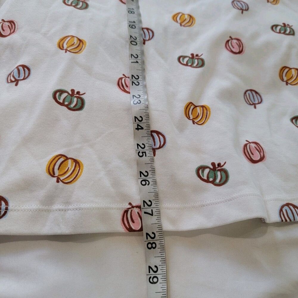 Kim Rogers Perfectly Soft Womens Top Size XL‎ Mock Neck Pumpkins Autumn Fall - Picture 7 of 7